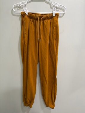 Old Navy Women's Drawstring Joggers - Mustard Yellow